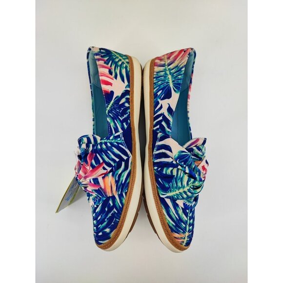 BareTraps Women's Blue Floral Valley Rebound Tecnology Slip On Flats Size 11M US - Picture 5 of 9